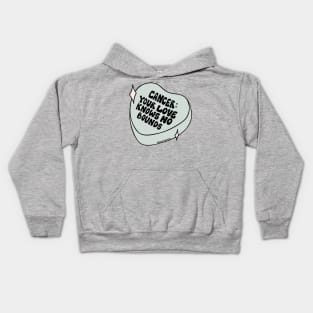 Cancer Conversation Heart Kids Hoodie